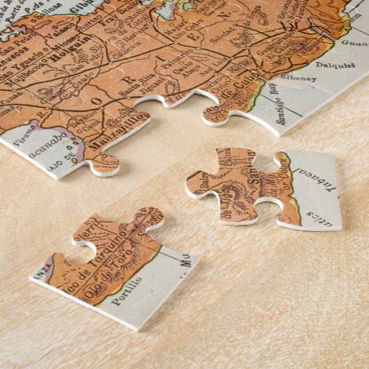 KAART: CUBA, 1900 LEGPUZZEL (Zijkant)