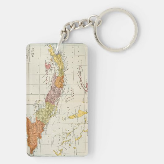 KAART: CUBA, 1900 SLEUTELHANGER (achterkant)