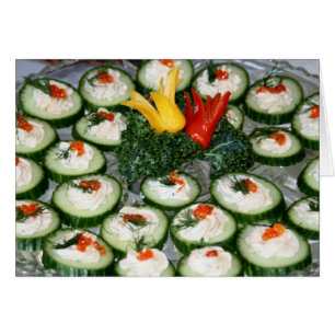 Kaart, "Cucumber Canapes"
