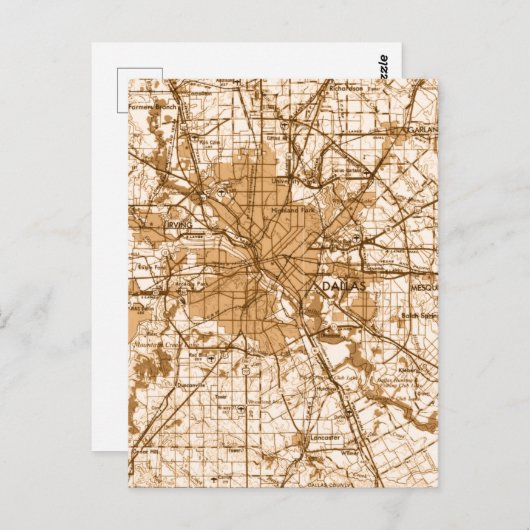  kaart Dallas (Voorkant / Achterkant)