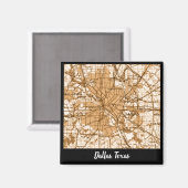  kaart Dallas Magneet (Voorkant / Achterkant)