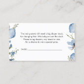 Kaart Dappere flacon met blauw flesje Visitekaartje (Achterkant)