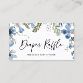 Kaart Dappere flacon met blauw flesje Visitekaartje (Voorkant)