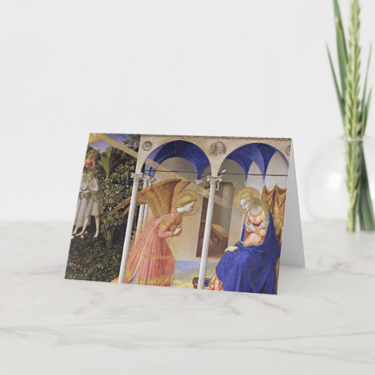 Kaart: De aankondiging door Fra Angelico (Voorkant)