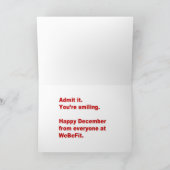 Kaart de alternatieve van de Vakantie (Kerstmis) (Binnen)