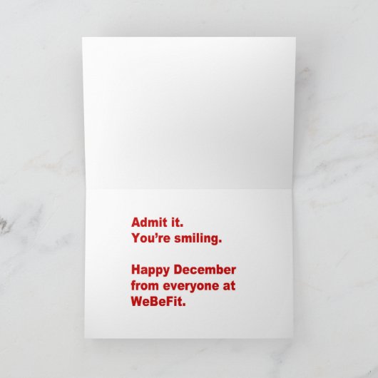 Kaart de alternatieve van de Vakantie (Kerstmis) (Binnen)