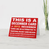 Kaart de alternatieve van de Vakantie (Kerstmis) (Voorkant)