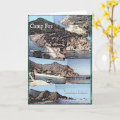 Kaart: De Collage van de foto van de Vos Catalina Kaart (Gele Bloem)