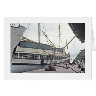 Kaart, de Dock in Huahine, Frans-Polynesië