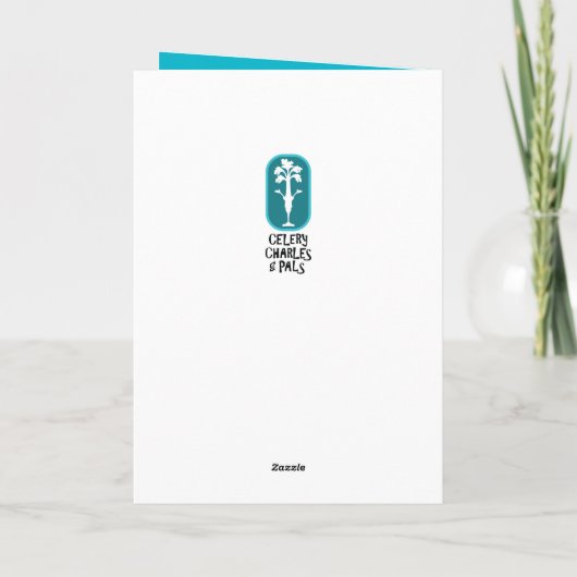 Kaart de "Gelukkige B.day" van broccoli van Bruno (Achterkant)