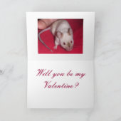 Kaart: De Muis van Valentijn Feestdagen Kaart (Binnen)