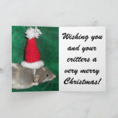 Kaart: De Ratten van Kerstmis Feestdagen Kaart (Binnen)