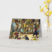 Kaart: De School van de hond door Louis Wain Kaart (Gele Bloem)