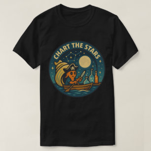 Kaart De Sterren Piraat Octopus T-shirt