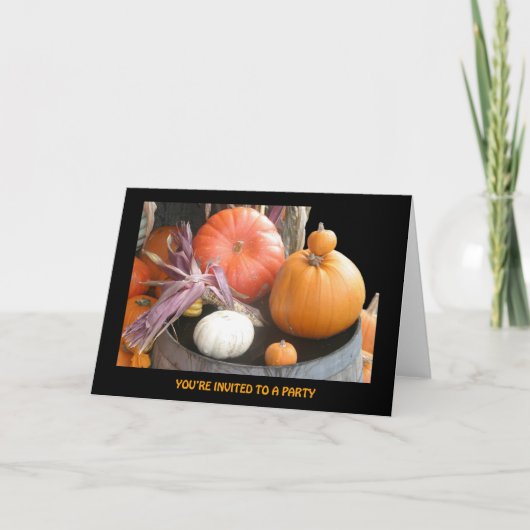 Kaart, de Uitnodiging van de Partij van Halloween (Voorkant)