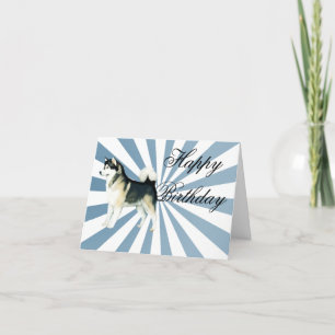 Kaart de van Alaska van de Verjaardag Malamute