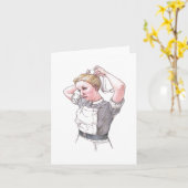 Kaart - de Verpleegster die van het Ziekenhuis van (Gele Bloem)