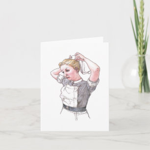 Kaart - de Verpleegster die van het Ziekenhuis van