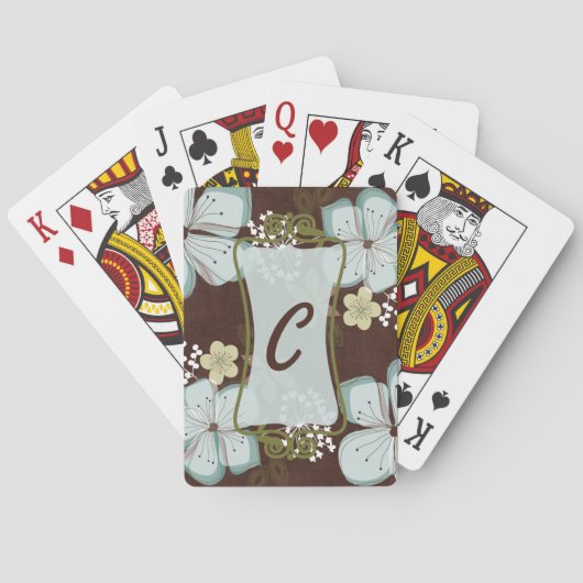 Kaart Deck Hawaïaanse Blauwe Bloem (Achterkant)