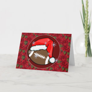 Kaart - Decoratief Santa Football
