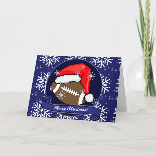 Kaart - Decoratief Santa Football (Voorkant)