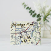 kaart Delta Utah (Staand voorkant)