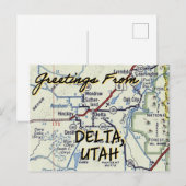 kaart Delta Utah (Voorkant / Achterkant)