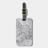  kaart Denemarken en Zweden Bagagelabel (Voorkant verticaal)