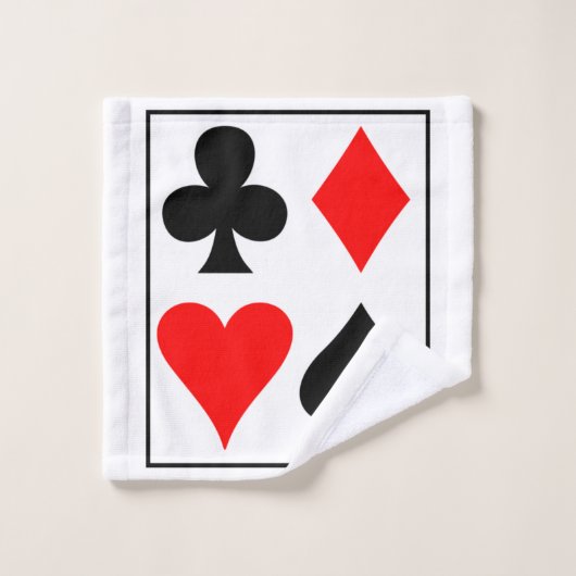 Kaart design vierkante muurzakhorloge koffiekoffie bad handdoek (Wasdoekje)