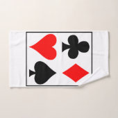 Kaart design vierkante muurzakhorloge koffiekoffie bad handdoek (Handdoek)