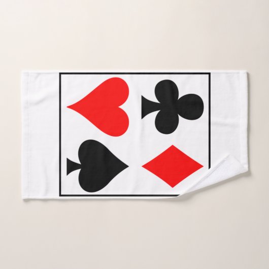 Kaart design vierkante muurzakhorloge koffiekoffie bad handdoek (Handdoek)