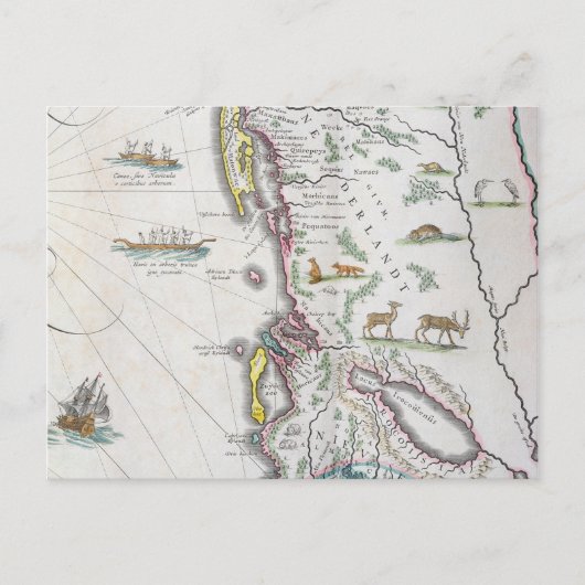 Kaart die de Kust van het Oosten afschilderen (Voorkant)