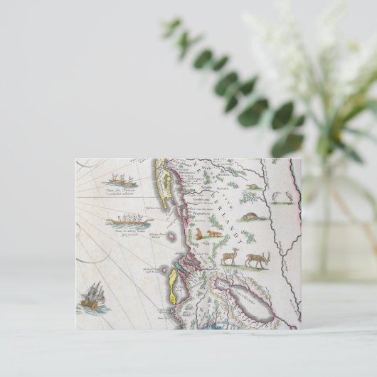 Kaart die de Kust van het Oosten afschilderen (Staand voorkant)