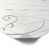 Kaart die de oostkust afgeeft poster (Hoek)