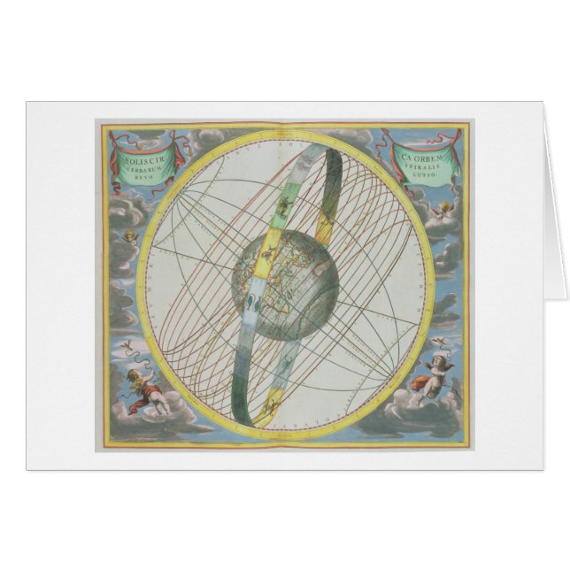 Kaart die de Orbit van de Maan rond het Begin afta (Voorkant Horizontaal)
