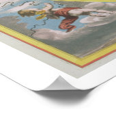 Kaart die de Orbit van de Maan rond het Begin afta Poster (Hoek)