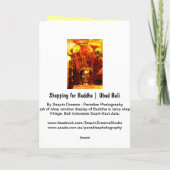 Kaart | die van de verjaardag voor Boedha | Ubud (Achterkant)