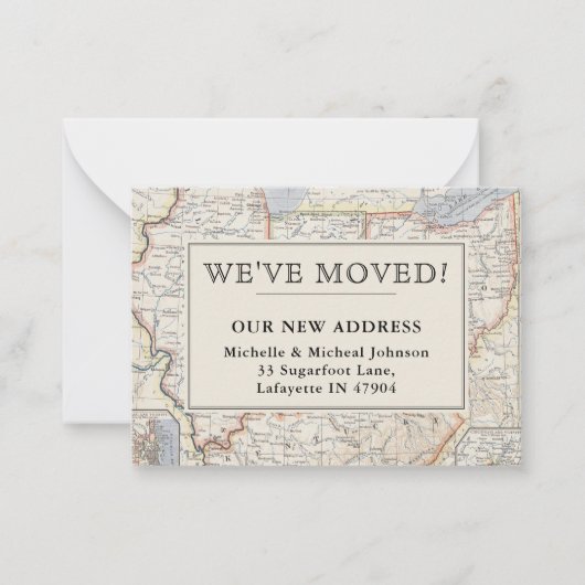  kaart die we naar het Midden-Oosten hebben verpla Notitiekaartje (Voorkant)