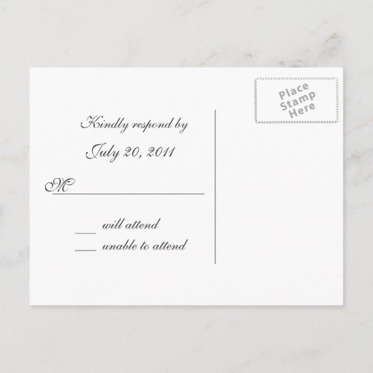 Kaart Dogwood/Wedding Response (Achterkant)