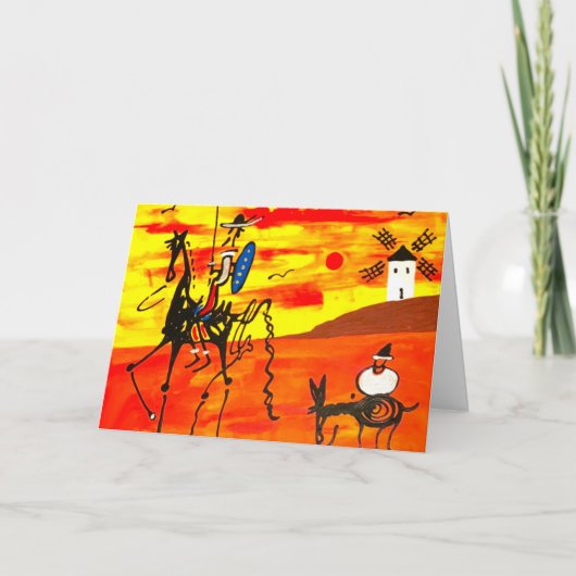 Kaart Don Quichot. (Voorkant)