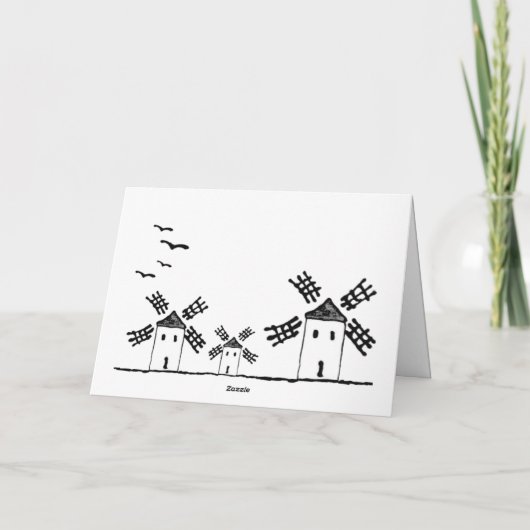 Kaart Don Quichot. 5 x 7 inch (Achterkant)