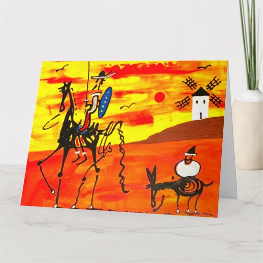 Kaart Don Quichot 8.5'' x 11'' (Voorkant)