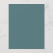 Kaart donkerblauw, minimalistisch menu met flatmen (Achterkant)