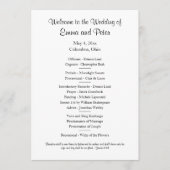 Kaart/downloadbare eenvoudige eenzijdige bruiloft  kaart (Voorkant)