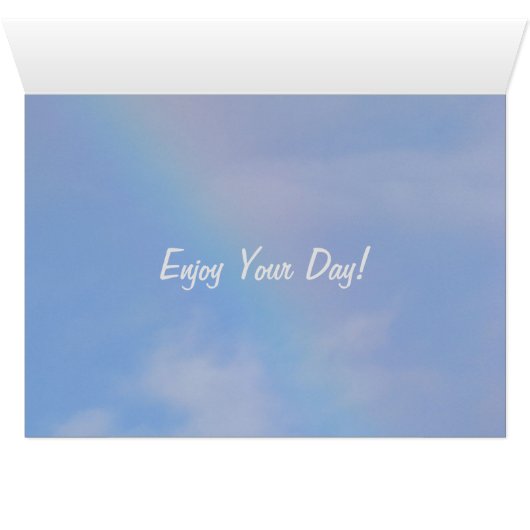 Kaart - Dubbele regenboog (Binenzijde Horizontaal (Onderkant))