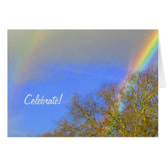 Kaart - Dubbele regenboog (Voorkant Horizontaal)