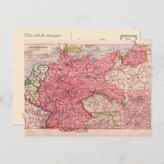  kaart,   Duitsland circa 1920 Briefkaart (Voorkant / Achterkant)