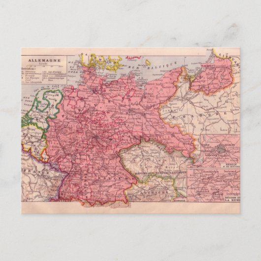 kaart, Duitsland circa 1920 Briefkaart (Voorkant)