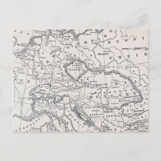 KAART: DUITSLAND EN OOSTENRIJK BRIEFKAART (Voorkant)