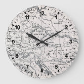 KAART: DUITSLAND EN OOSTENRIJK GROTE KLOK (Voorkant)